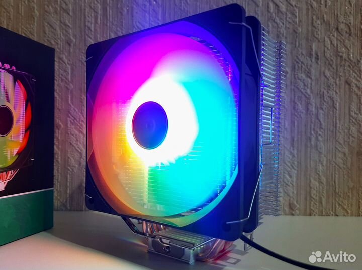 Новый Кулер Процессора 4XT F-RGB V3 LED GaMe 180W
