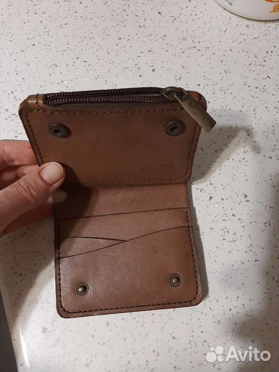 Бумажник мужской кожаный