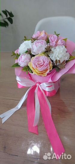 Букеты подарки женщине 8 марта Мыло ручной работы