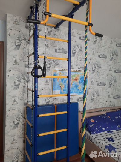 Детская шведская стенка Карусель romana вместе с м