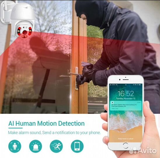 IP камера 4G с Sim картой Hamrolte 1080,поворотная