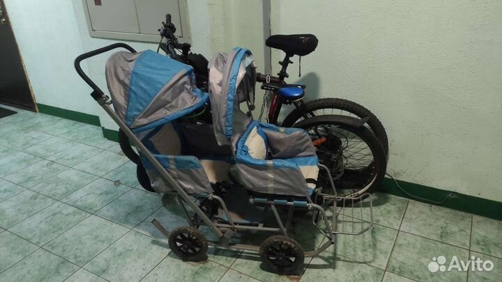 Санки коляска для двойни