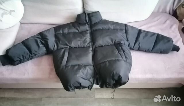 Черная зимняя дутая куртка объявление продам