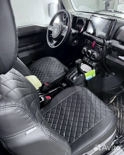 Чехлы из экокожи на Hyundai Santa Fe от Автопилот