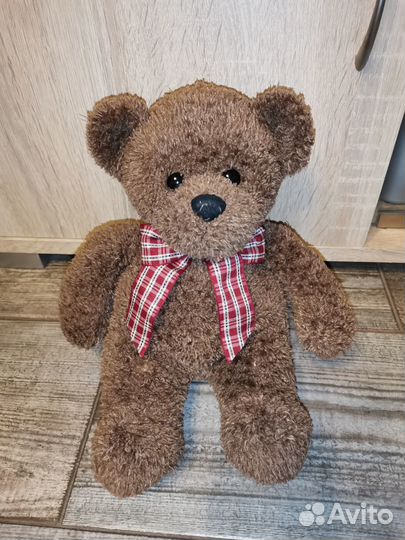 Медвеженок с бантом мягкая игрушка