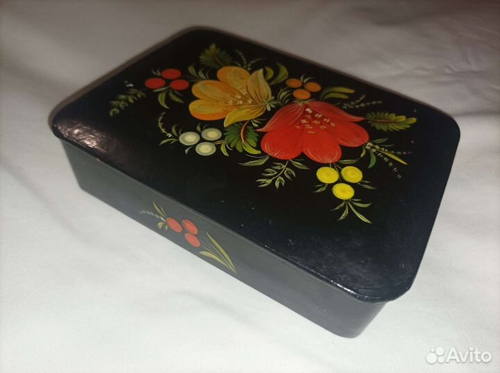Шкатулка жостовская роспись