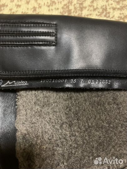 Сапоги женские зимние кожаные 36