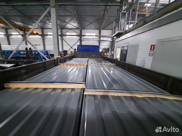 Профнастил оцинкованный матовый С-8 0,45х1150