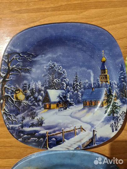 Тарелки новогодние