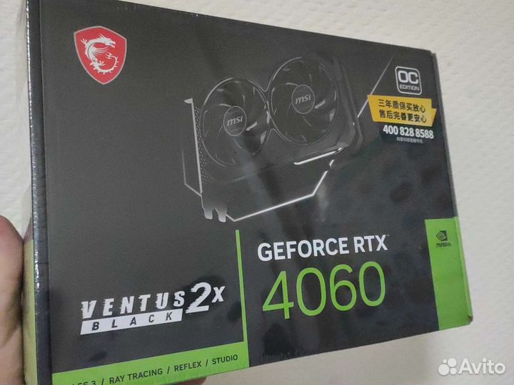 MSI RTX4060 ventus 2X black 8GB