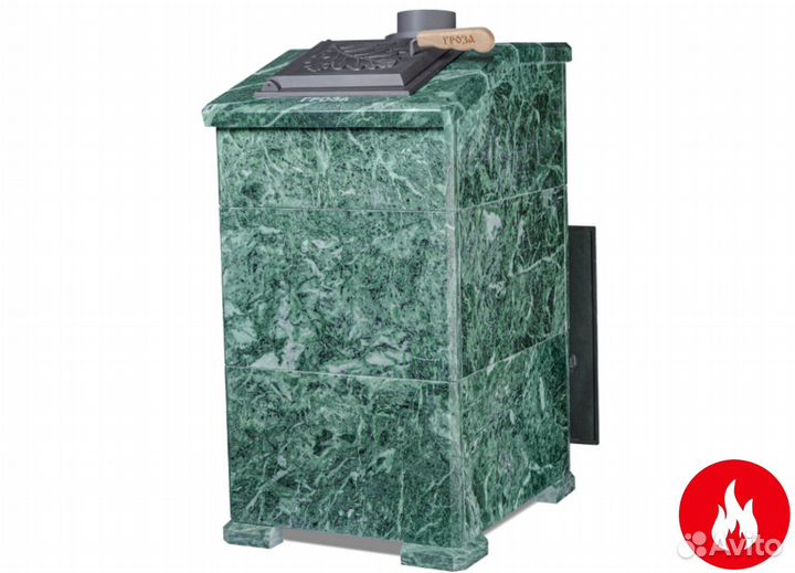 Чугунная печь для бани комплект гроза 24п президен