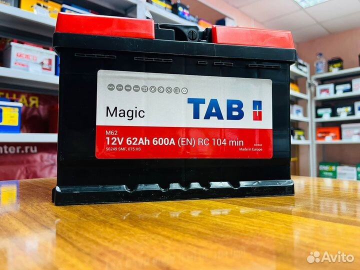 Аккумулятор TAB Magic 62Ah Словения M6256249