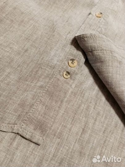 Мужская льняная рубашка canda