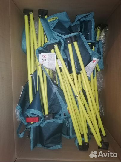 Стул складной походный низкий жёлтый Quechua MH100