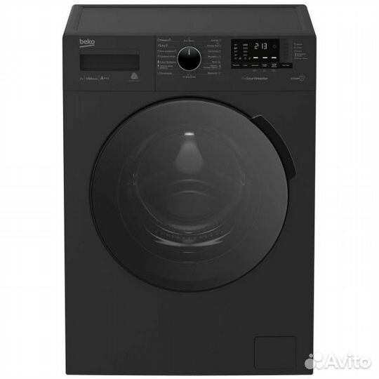 Стиральная машина beko wspe6h612a инвертор чёрная