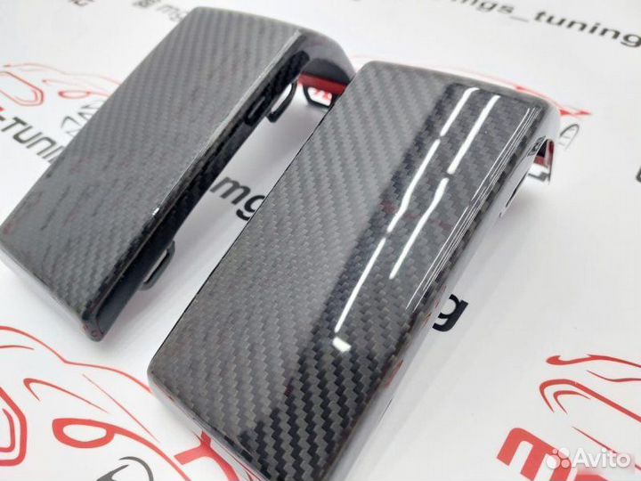 Клыки заднего бампера G63 AMG w464 карбон