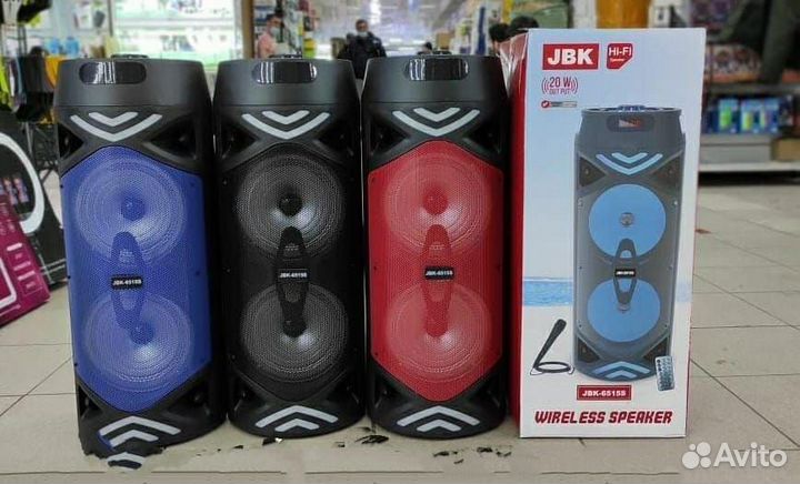 Колонки портативные JBK-6515S караоке