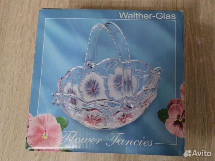 Новая ваза конфетница Walther Glas