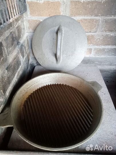 Чугунная сковорода гриль