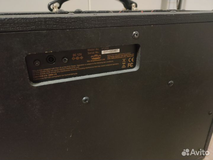 Ламповый комбоусилитель vox vt20x