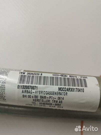 Подушка безопасности боковая Kia Sportage 2 SUV