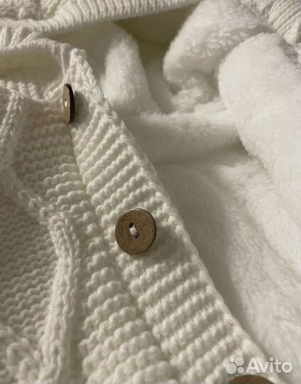 Вязаный комбинезон зимний