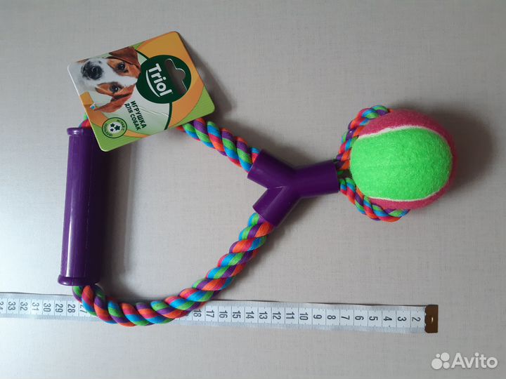 Игрушка для собак Грейфер веревка/ручка/мяч