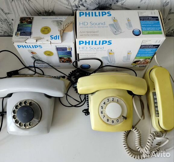 Телефоны Philips и телефон -трубка