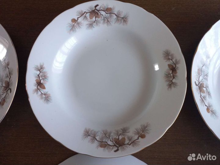 Большое блюдо Кузнецова 19 век-Царизм,Тарелки Япон