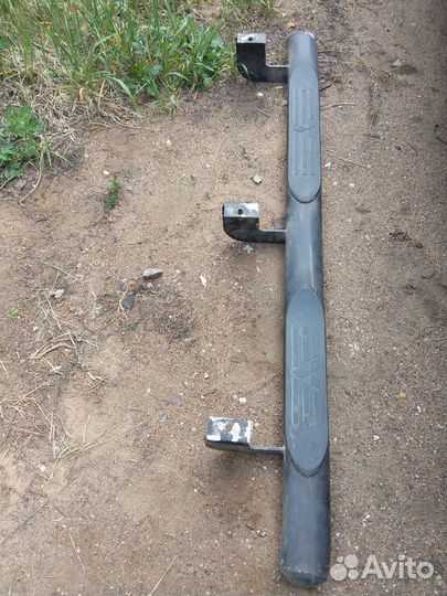 Подножка порог Паджеро Спорт 1, дюраль, штатный