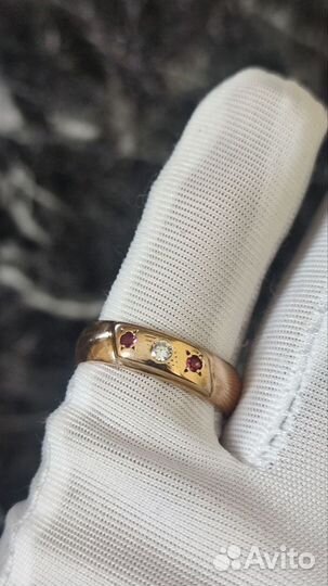 Золотое обручальное кольцо СССР