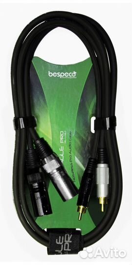 Кабель межблочный 2XLR-2RCA Bespeco EAY2X2R500 5 m