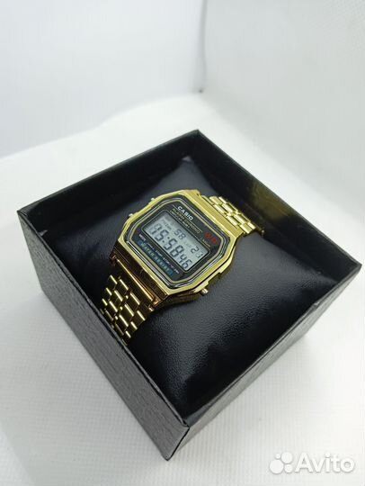 Часы casio золотистые