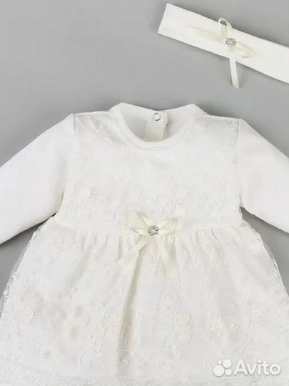 Первое платье для новорожденного