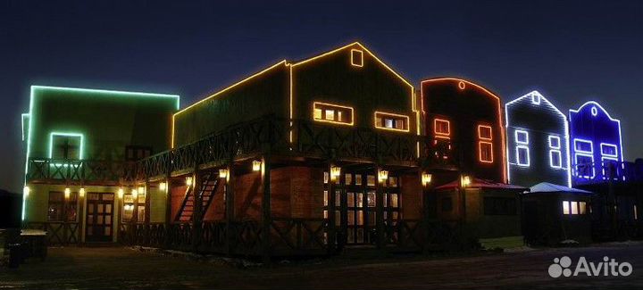 Гибкий Неон 9.6W 220V IP67 8*16 Розовый 50м кат