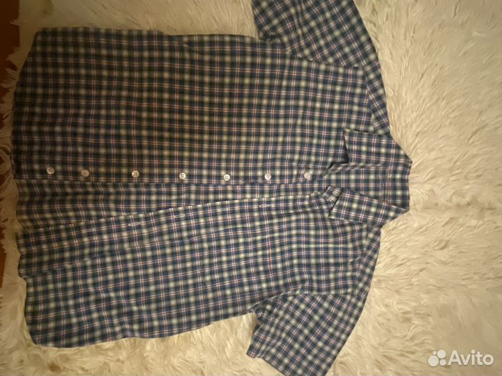 Рубашка в клетку детская