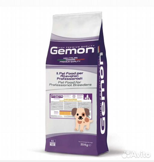 Джемон Gemon ягнёнок + рис для собак - 3 кг