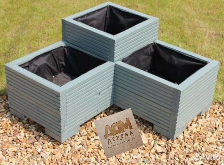 Высокие грядки из дерева тёплые разные