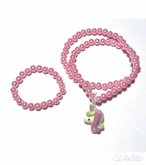 Детские наборы уркашений: бусы и браслет