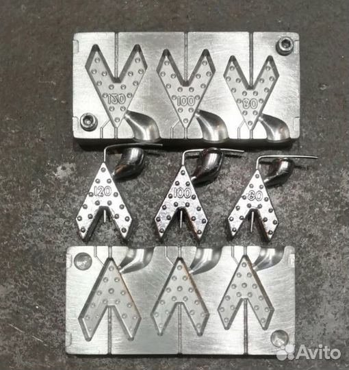 Форма для литья рыболовных грузил