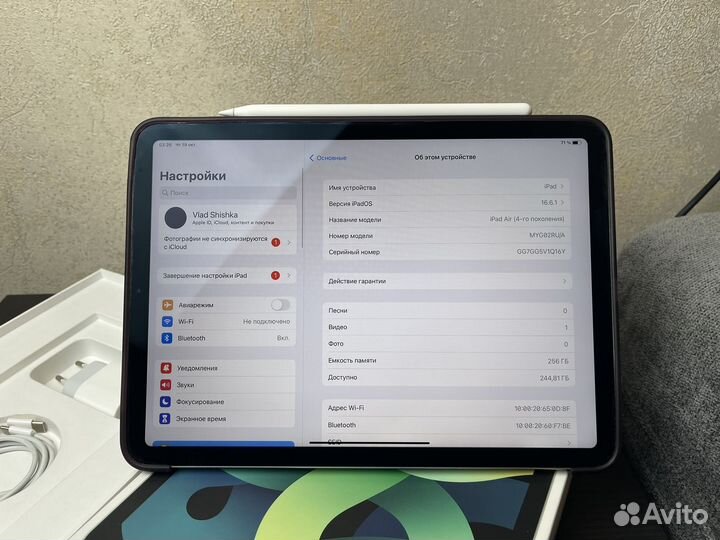 iPad Air 4 256gb Wi-Fi Green + Pencil 2