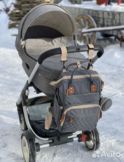 Коляска Stokke crusi black melange 2в1