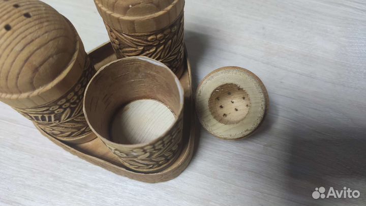 Набор для специй из бересты