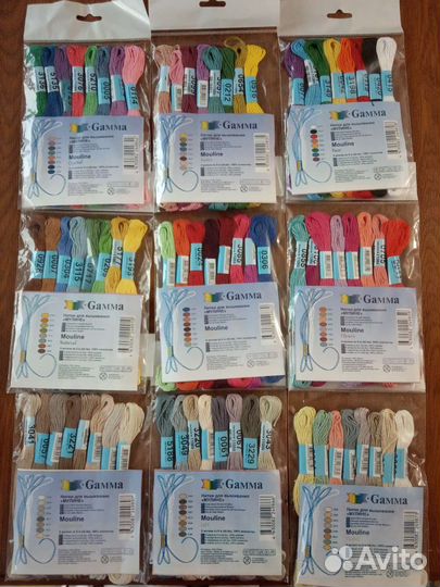 Нитки мулине Гамма, наборы