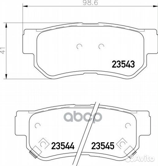 Колодки тормозные дисковые зад NP6116 nissh