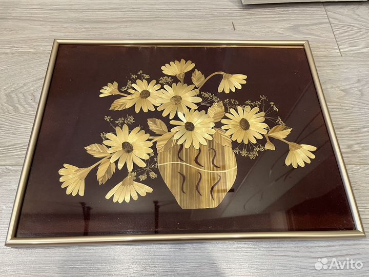 Панно из соломки