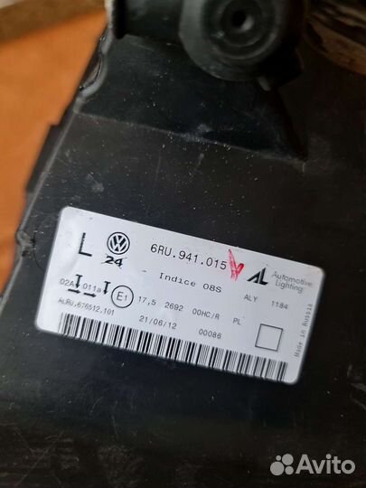 Фара левая Volkswagen Polo