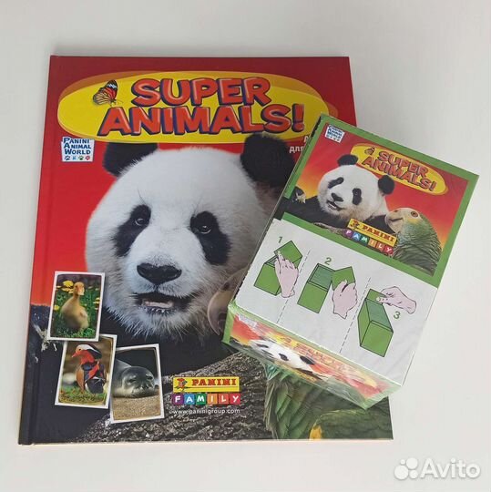 Panini Super Animals - Альбом + блок наклеек