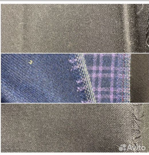 Отрезы ткани СССР шерсть фиолетовая продана
