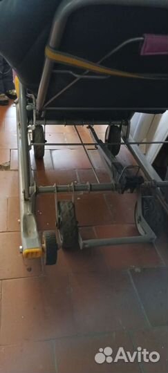 Детские санки коляска с колесами